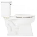 Signature Hardware White 1.28 gpf Elongated Floor Mount Two Piece Toilet 