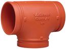 Victaulic Grooved Orange Enamel Ductile Iron Tee 
