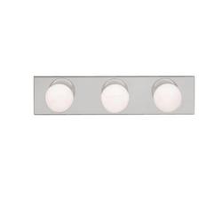 60W 3-Light Bath Vanity Fixture in Brushed Nickel