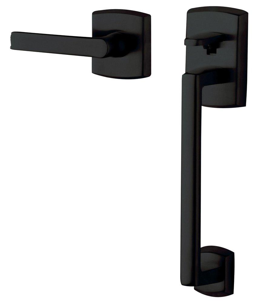 Baldwin Satin Black Handle Grip in Satin Black 