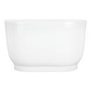 51 x 29 in. Freestanding Bathtub with End Drain in White 