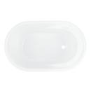 51 x 29 in. Freestanding Bathtub with End Drain in White 