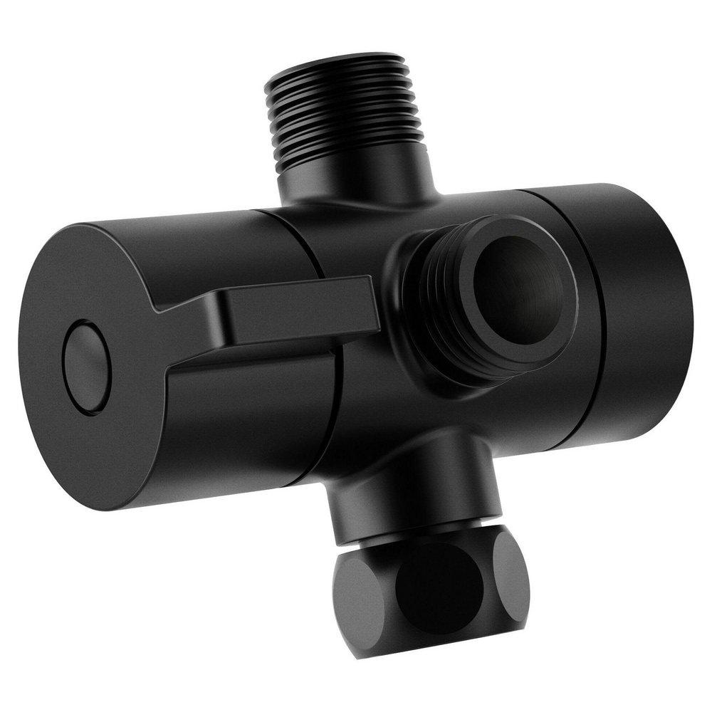 MATTE BLACK SHOWER ARM DIVERTER 