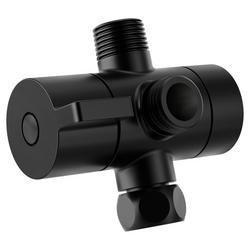 Shower Arm Diverter in Matte Black