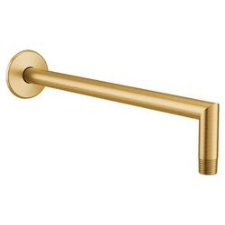 14 in. Wall Mount Shower Arm in Brushed Gold