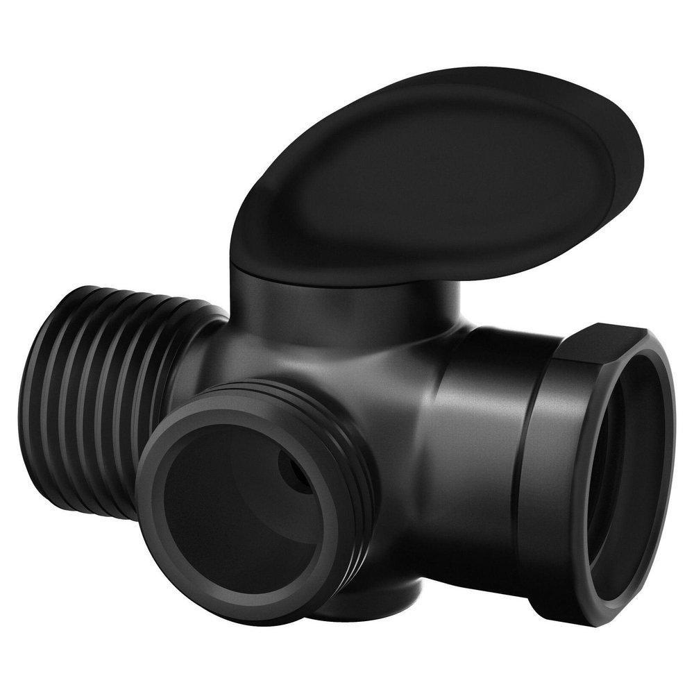 MATTE BLACK SHOWER ARM DIVERTER 