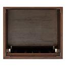 *CVR* 24 TEAK VANITY WITH RECTANGULAR UNDERMOUNT SINK JAVA ARCTIC WHITE QUARTZ SINGLE HOLE 