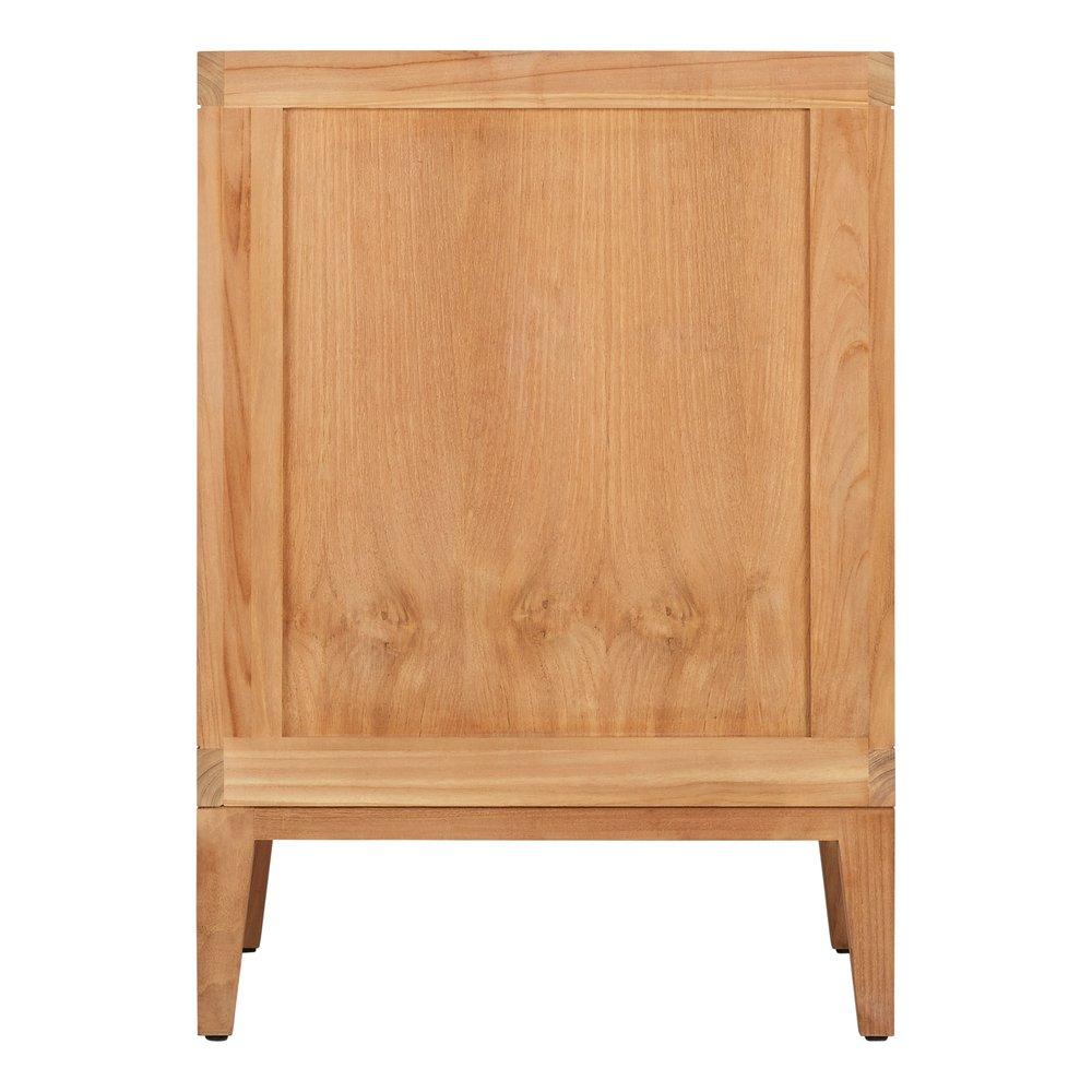 *CVR* 24 TEAK VANITY NATURAL TEAK NO TOP 