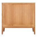 *CVR* 36 TEAK VANITY WITH RECTANGULAR UNDERMOUNT SINK NATURAL TEAKARCTIC WHITE QUARTZ WIDESPREAD 