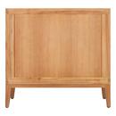 *CVR* 36 TEAK VANITY WITH RECTANGULAR UNDERMOUNT SINK NATURAL TEAKARCTIC WHITE QUARTZ WIDESPREAD 