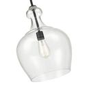 1-Light Pendant Light in Matte Black 