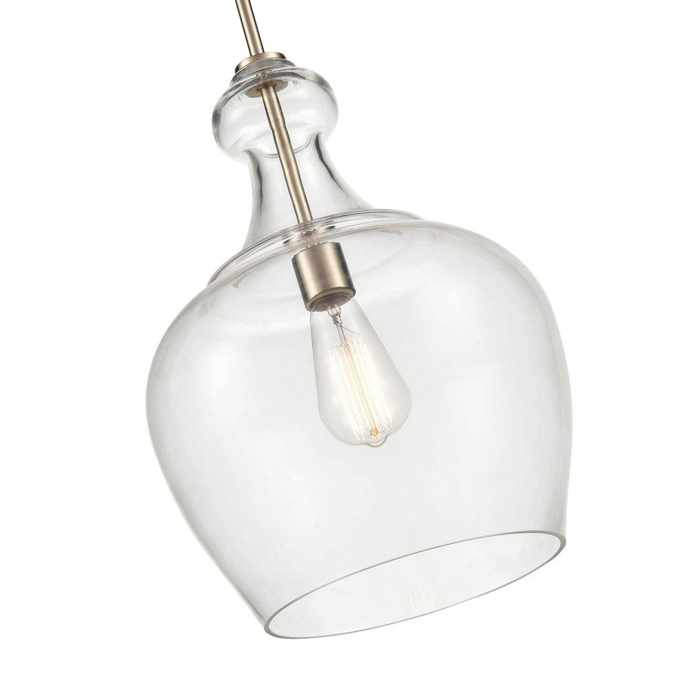1-Light Pendant Light in Modern Gold 