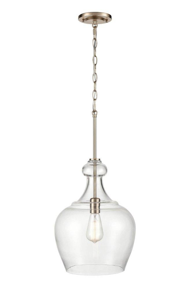 1-Light Pendant Light in Modern Gold 