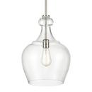 12 in. Wide Suspension Pendant in Brushed Nickel
