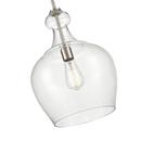1-Light Pendant Light in Brushed Nickel 