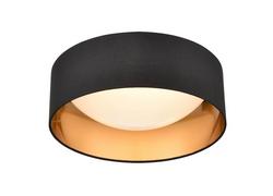 1-Light Flush Mount Ceiling Light in Burnished Gold