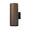 120 W 2-Light Fluorescent Sconce in Architectural Bronze