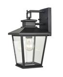 1-Light Outdoor Wall Sconce in Powder Coated Black