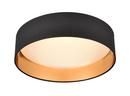1-Light Flush Mount Ceiling Light in Burnished Gold