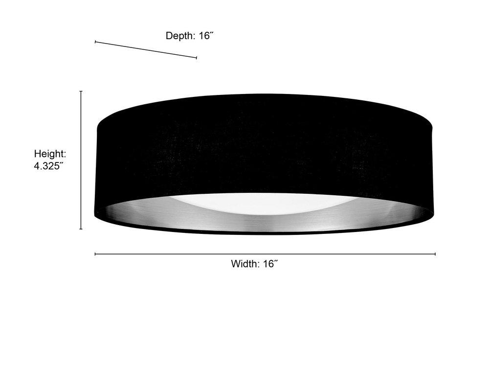 1-Light Flush Mount Ceiling Light in Burnished Gold 