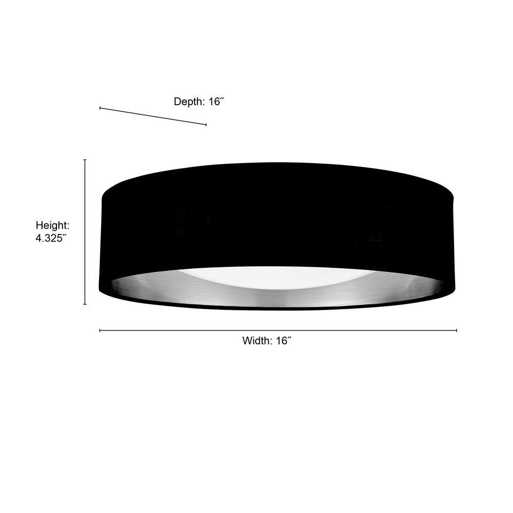 1-Light Flush Mount Ceiling Light in Burnished Gold 