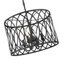 4-Light Pendant Light in Matte Black 