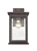 1-Light Outdoor Wall Sconce in Powder Coated Bronze 