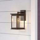 1-Light Outdoor Wall Sconce in Powder Coated Bronze 