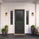 1-Light Outdoor Wall Sconce in Powder Coated Black 