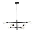 6-Light Pendant Light in Matte Black 