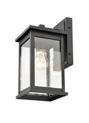 1-Light Outdoor Wall Sconce in Powder Coated Black 