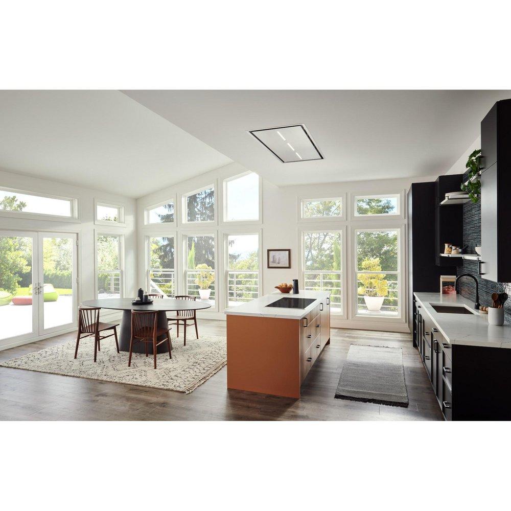 63 in. Ceiling Range Hood in Stainless Steel 