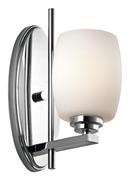 100 W 1-Light Medium Wall Sconce in Polished Chrome