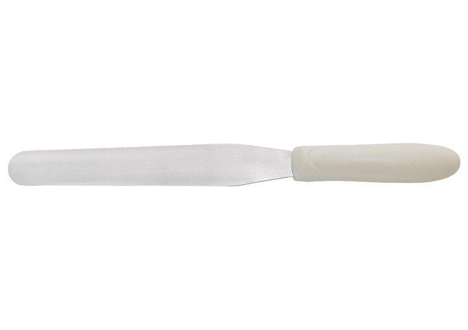 Winco White 7-15/16 in. Stainless Steel and Plastic Bakery Spatula 