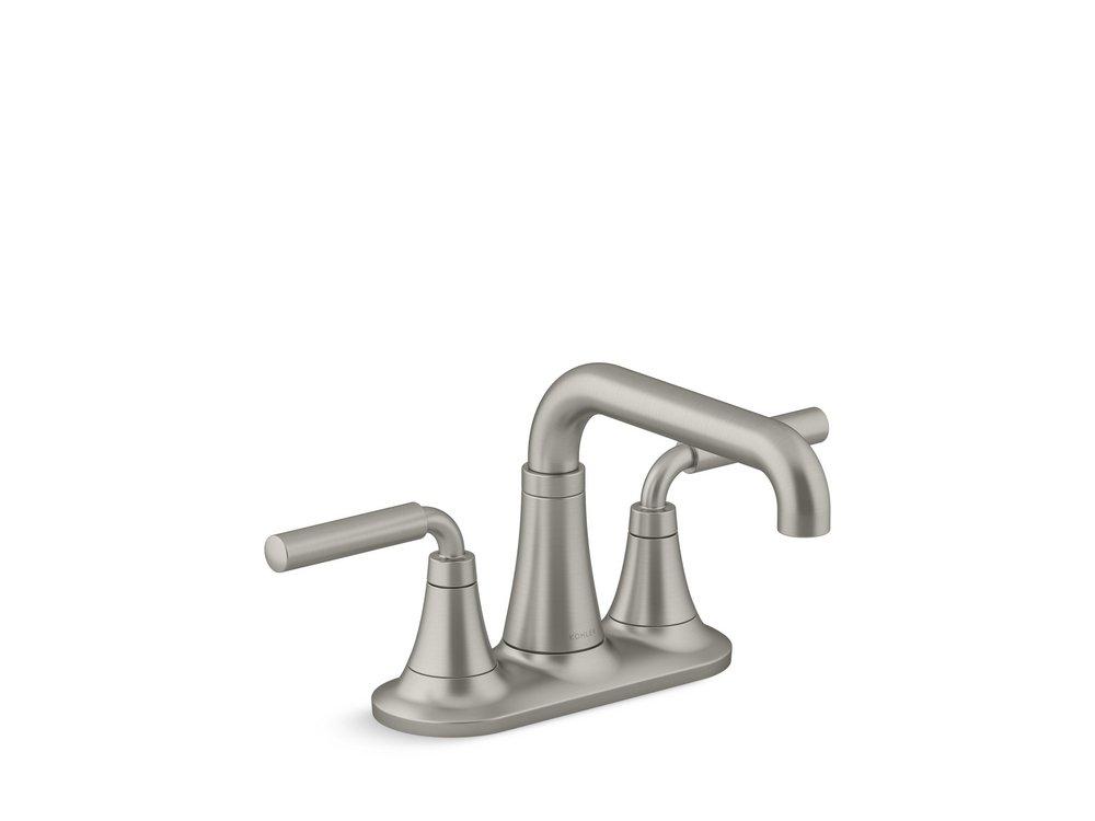 Two Handle Centerset Bathroom Sink Faucet in Vibrant&reg; Brushed Nickel image number 0