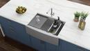 Ruvati 33 x 22 in. No Hole 1 Bowl Farmhouse Kitchen Sink 