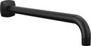 13 in. Shower Arm and Flange in Matte Black
