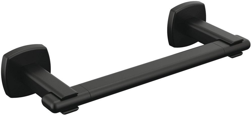Brizo Matte Black 8 in. Towel Bar 