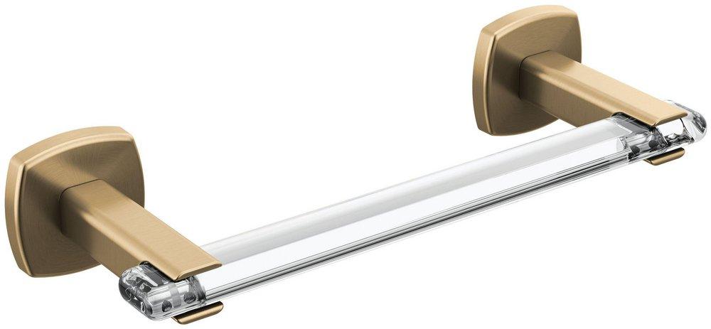 Brizo Luxe Gold/Clear Acrylic 8 in. Towel Bar 