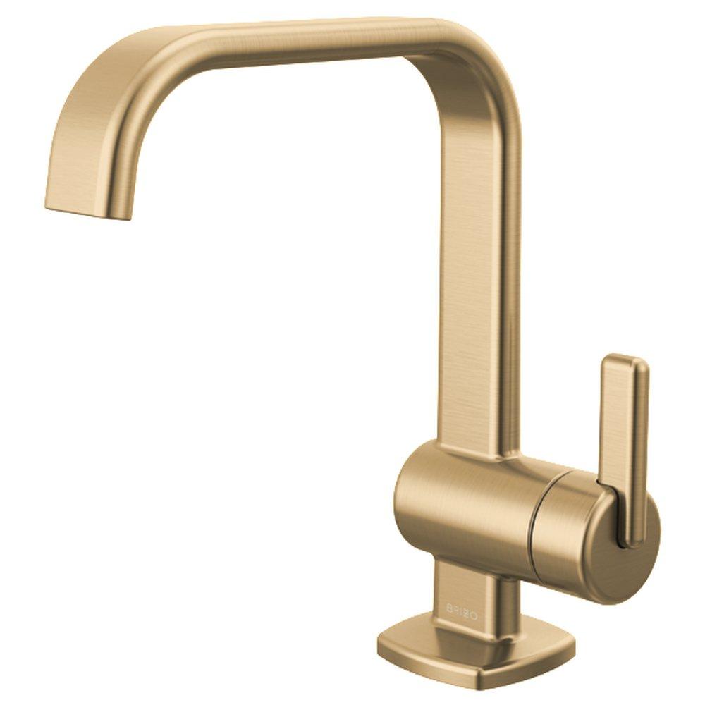 Brizo Luxe Gold Single Handle Bathroom Sink Faucet 