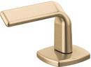 Widespread Bathroom Faucet Twist Lever Handle Kit in Luxe Gold