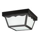 Kichler Lighting Black 5-1/2 in. 2-Light Outdoor Flushmount Fixture 