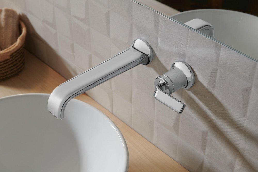 BRIZO ALLARIA SINGLE HOLE WALL MOUNT LAVATORY TWIST LEVER HANDLE 