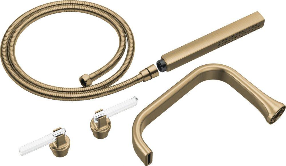 Brizo Luxe Gold Two Handle Wall Mount Filler 