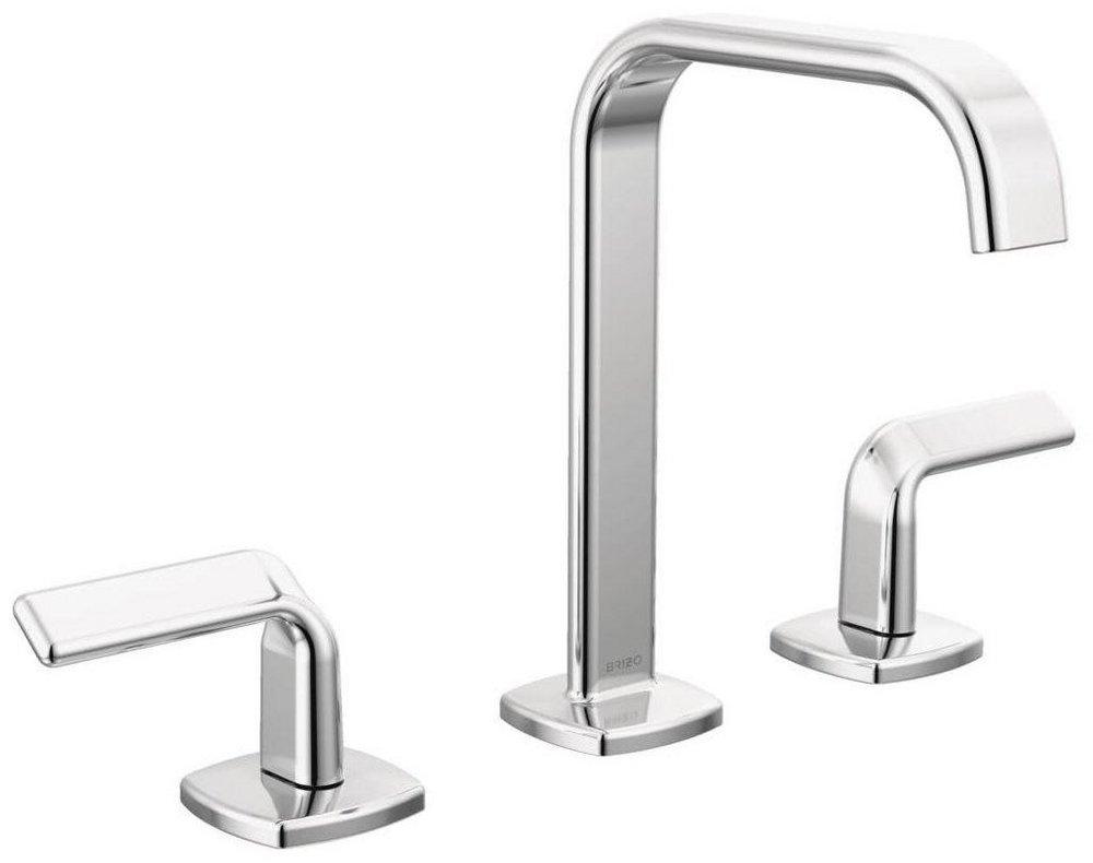 Brizo Chrome No Handle Widespread Bathroom Sink Faucet 
