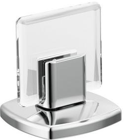 Two Handle Knob Handle Kit in Polished Chrome/Clear