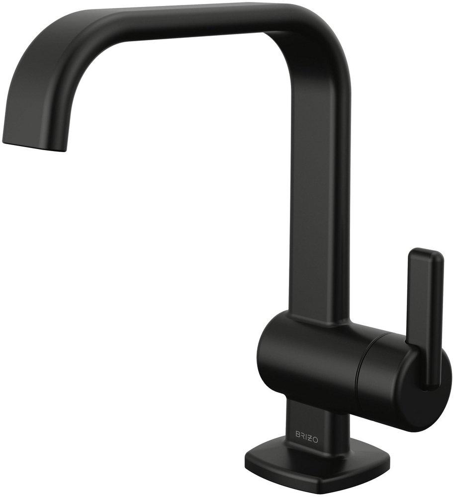Brizo Matte Black Single Handle Bathroom Sink Faucet 
