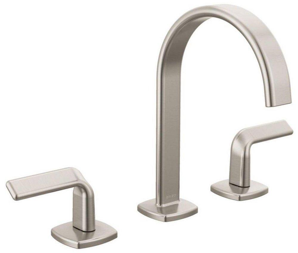Brizo Luxe Nickel No Handle Widespread Bathroom Sink Faucet 