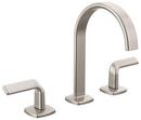 Brizo Luxe Nickel No Handle Widespread Bathroom Sink Faucet 