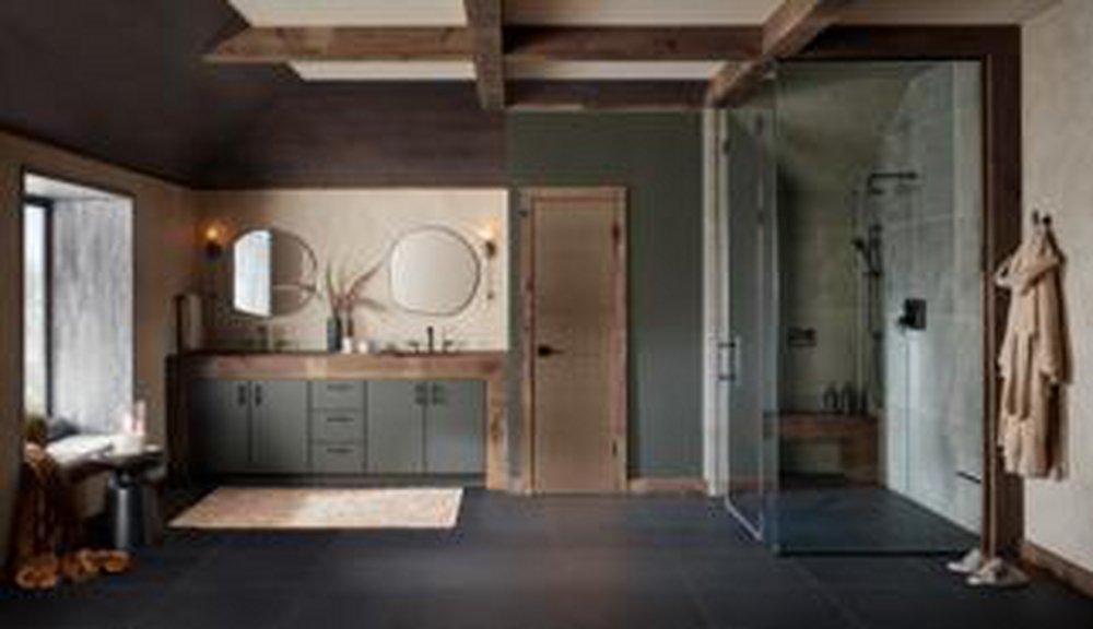 BRIZO KINTSU TEMPASSURE THERMOSTATIC VALVE WITH INTEGRATED 6-FUNCTION DIVERTER TRIM - LESS HANDLES 